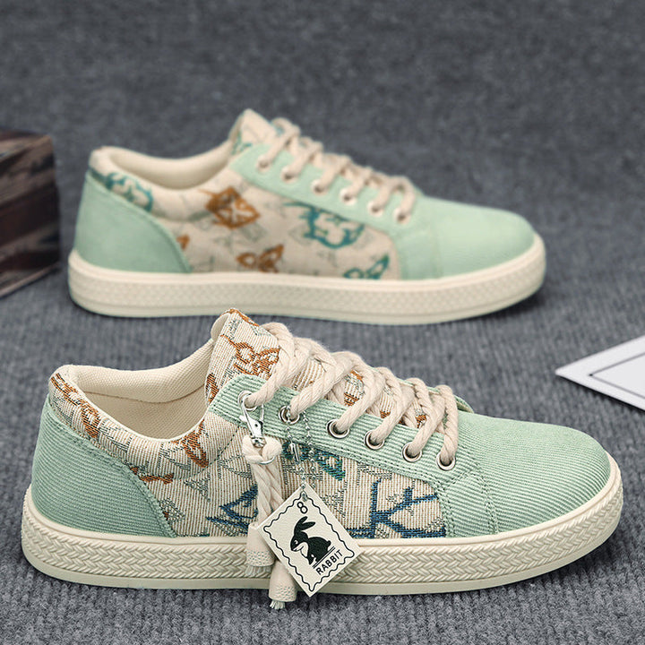 Damen Modische Sneakers mit einzigartigem Textil-Design Drune