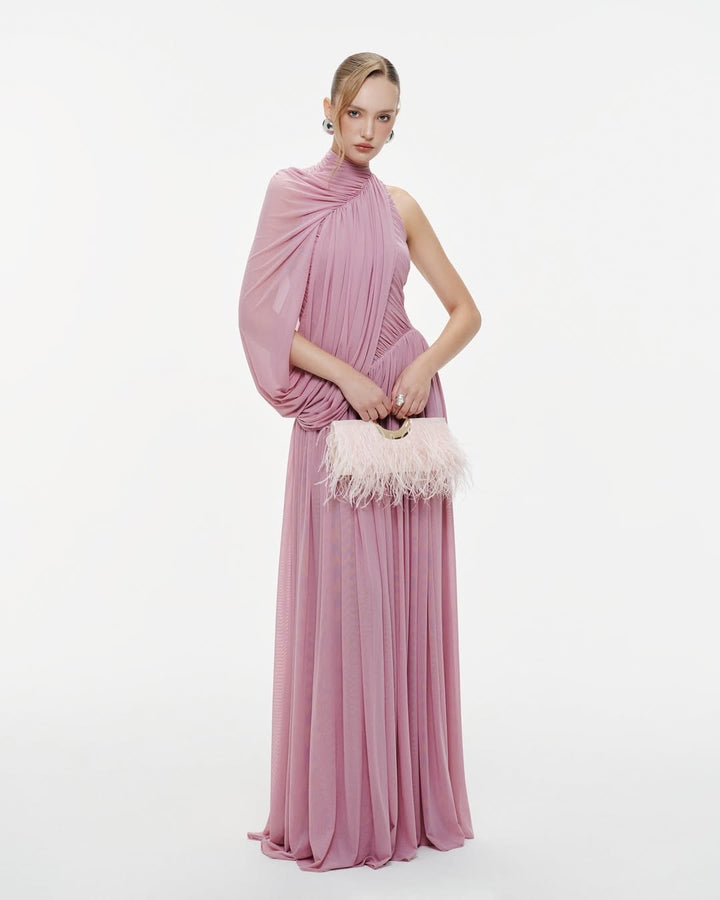 Damen Elegantes Abendkleid mit asymmetrischem Design und schicker Drapierung Drune