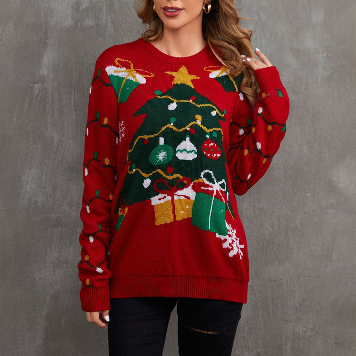 Drune | Lustiger Weihnachtsstrickpullover für Damen