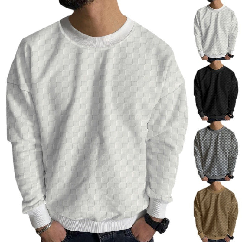 Herren Strukturierter Pullover aus hochwertigem Baumwollmix Drune