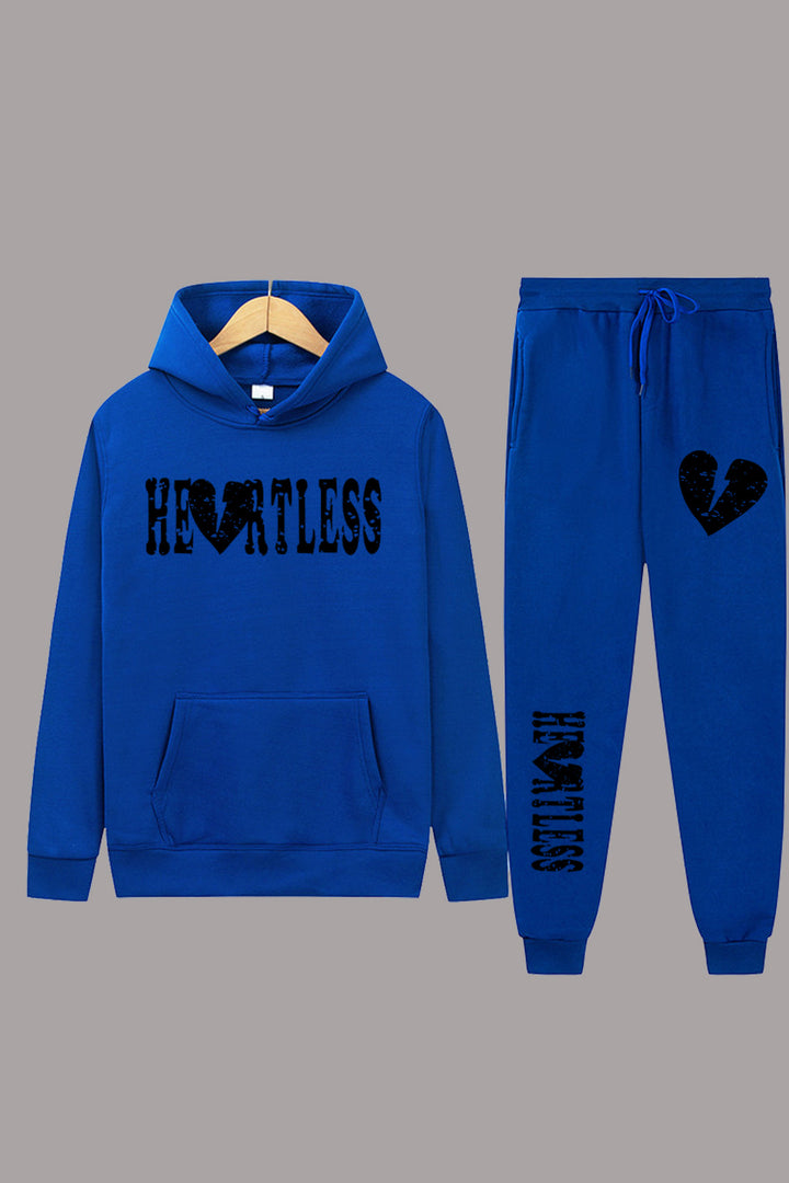 Damen Kapuzenpullover und Jogginghose Set mit auffälligem Graffiti-Design Drune