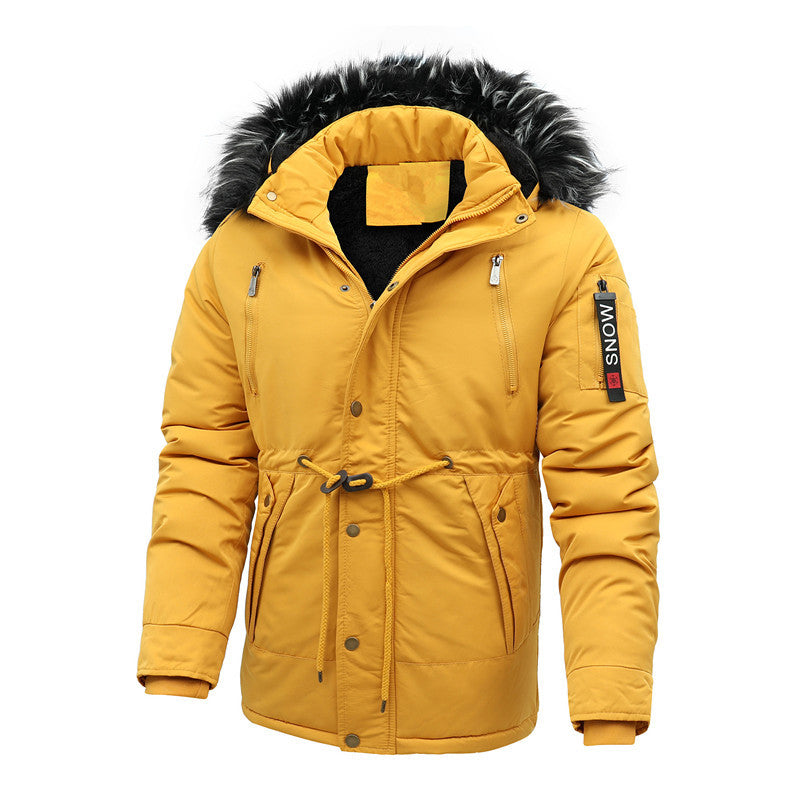 Herren isolierte Funktionsjacke mit abnehmbarer Kapuze Drune