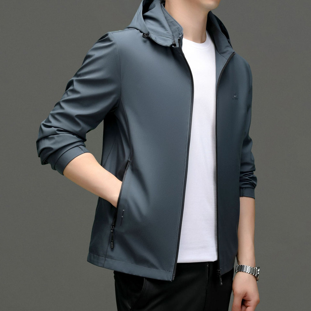 Herren Übergangsjacke mit funktionalem Kapuzendesign und elastischen Bündchen Drune