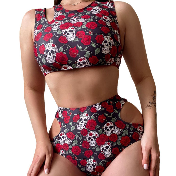 Damen Crop-Top Bikini Set mit Detailausschnitten Drune