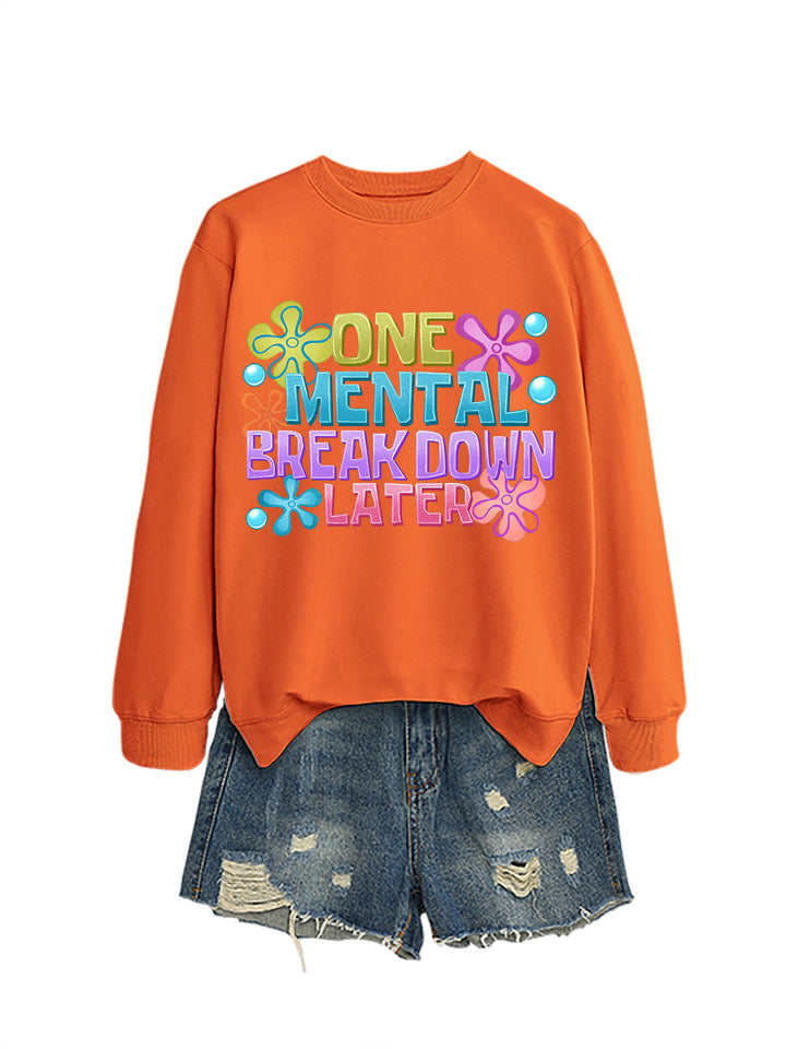 Damen Sweatshirt mit kreativem Aufdruck Drune
