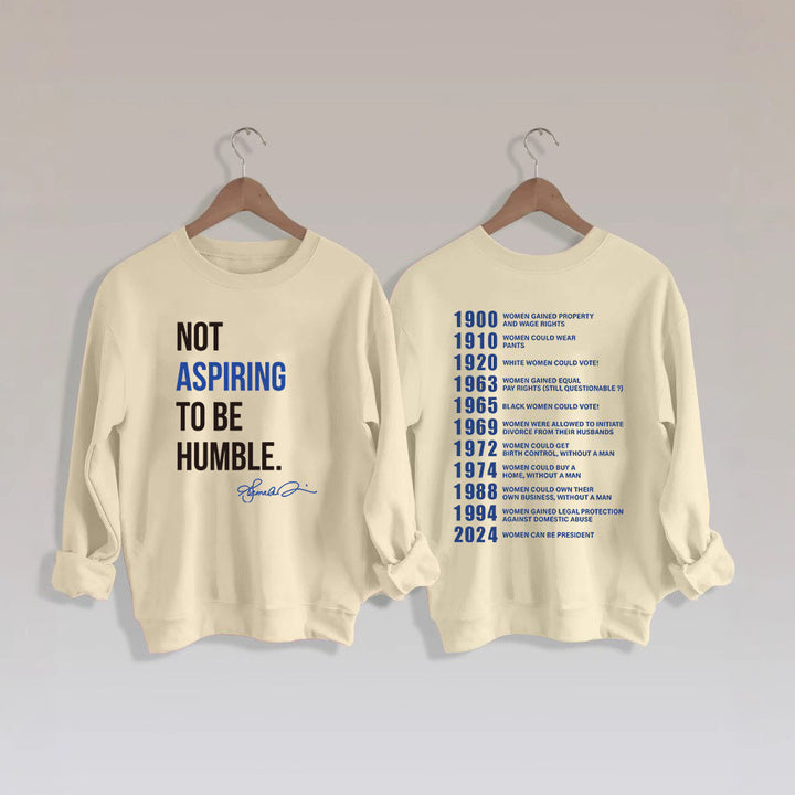 Damen Sweatshirt mit inspirierendem Schriftzug und historischem Motiv Drune