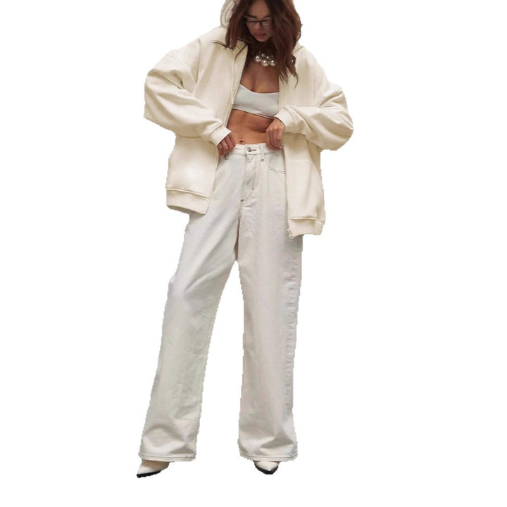 Damen kuscheliger Kapuzenpullover mit extra weitem Schnitt und optimalem Tragekomfort Drune