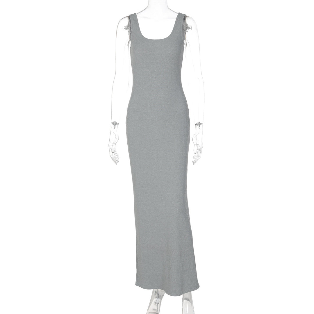Damen Figurbetontes Langkleid aus hochwertigem Stretchmaterial Drune