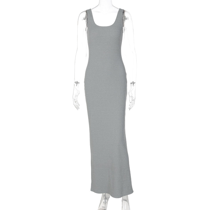 Damen Figurbetontes Langkleid aus hochwertigem Stretchmaterial Drune