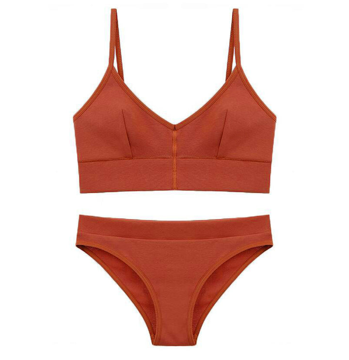 Damen Bikini-Set mit elegantem V-Ausschnitt und verstellbaren Trägern Drune