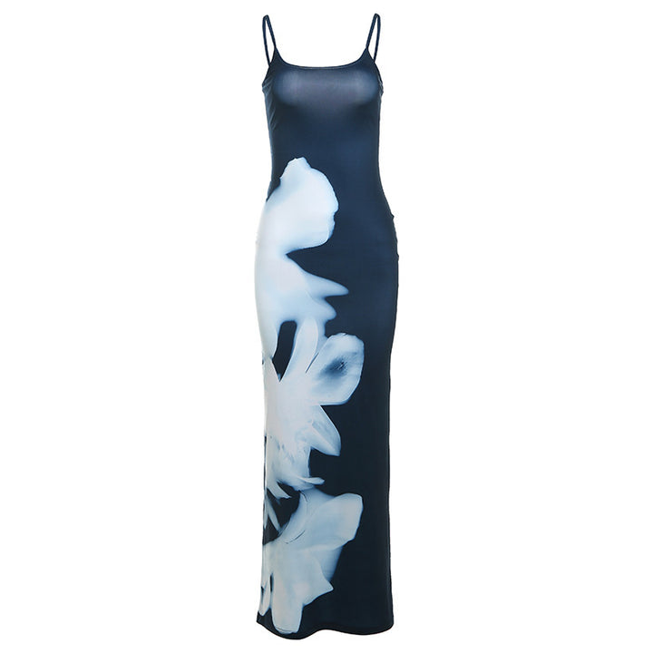 Damen Elegantes Maxikleid mit schmeichelnder Silhouette und floralem Design Drune