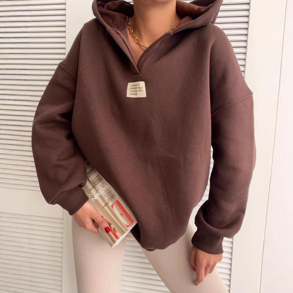 Damen gemütlicher Kapuzenpullover mit lässigem Schnitt und hochwertigen Materialien Drune