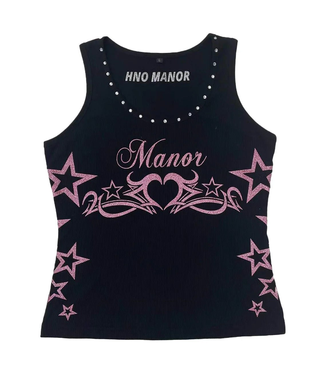 Damen Trendiges Tanktop mit Glitzerdesign Drune