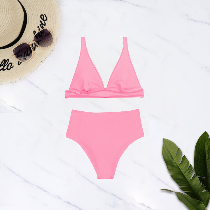Damen Hochgeschnittener Bikini mit tiefem V-Ausschnitt Drune