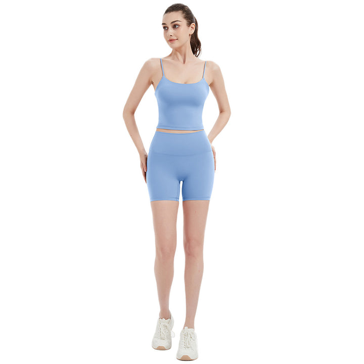 Damen Sportliches Top und Shorts Set Drune