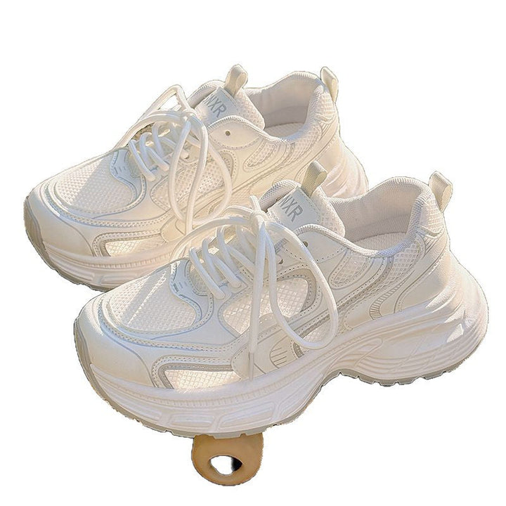 Damen Chunky Sneakers mit atmungsaktiver Mesh-Oberfläche und gepolsterter Sohle Drune