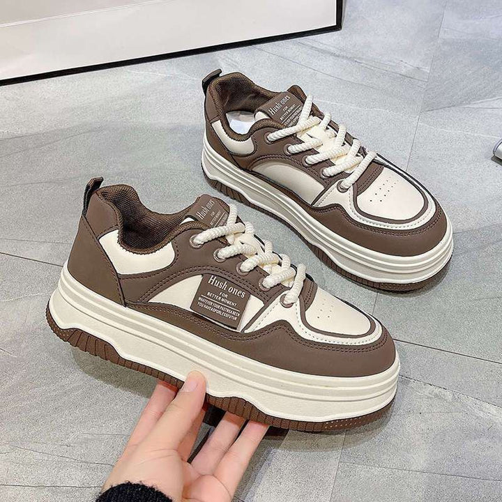 Damen Sneakers im sportlich-eleganten Design mit hoher Sohle Drune