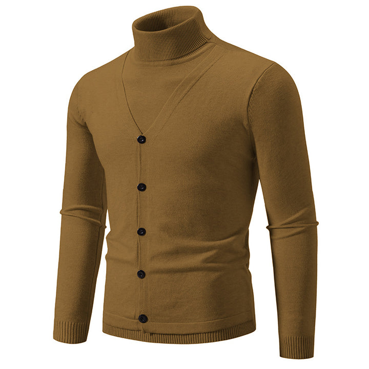 Herren eleganter und kuscheliger Rollkragenpullover Drune