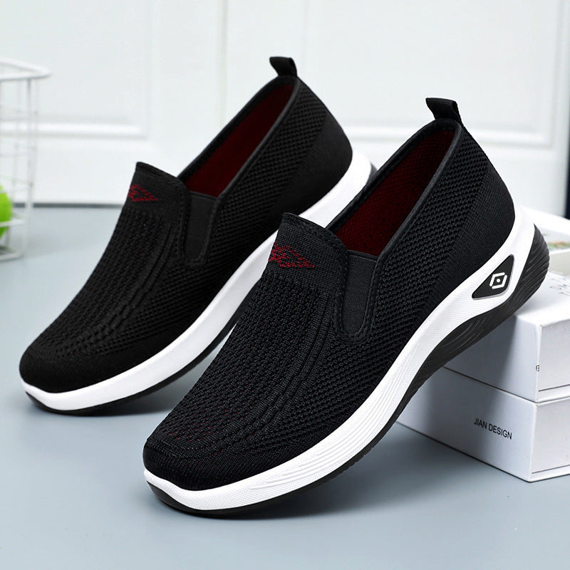 Damen nan atmungsaktiver gestrickter Slip-On Freizeitschuh mit dämpfender EVA-Sohle Drune
