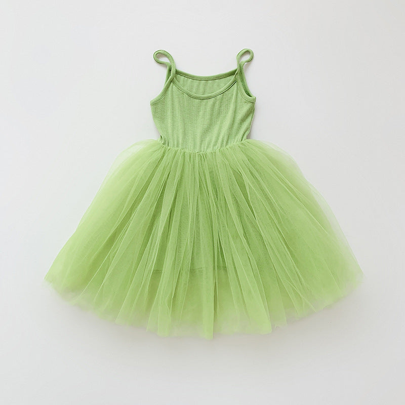 Mädchen Tüll Skater Tanzkleid Drune