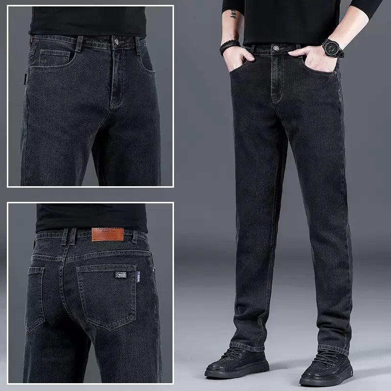 Herren modische Slim-Fit Jeans aus weichem Denim Drune