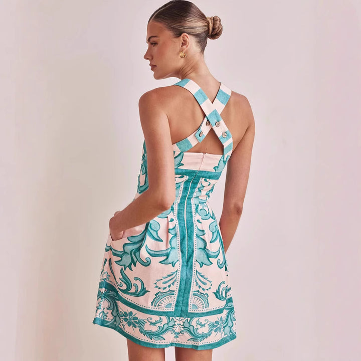 Damen Sommerkleid mit elegantem Design und praktischen Taschen Drune