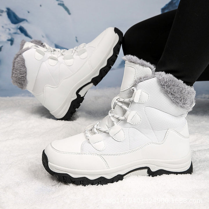 Damen Warme Winterstiefel mit isolierendem Fleece und rutschfester Sohle Drune