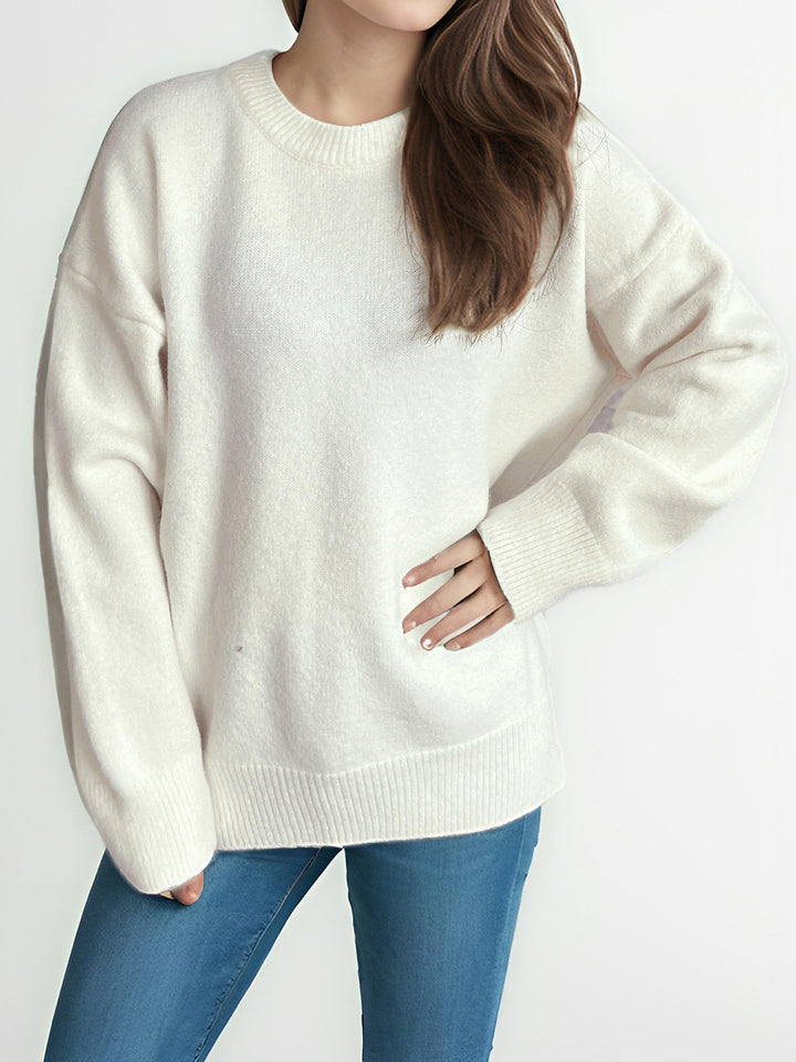 Damen lässiger Strickpullover mit weitem Schnitt und maximalem Komfort Drune