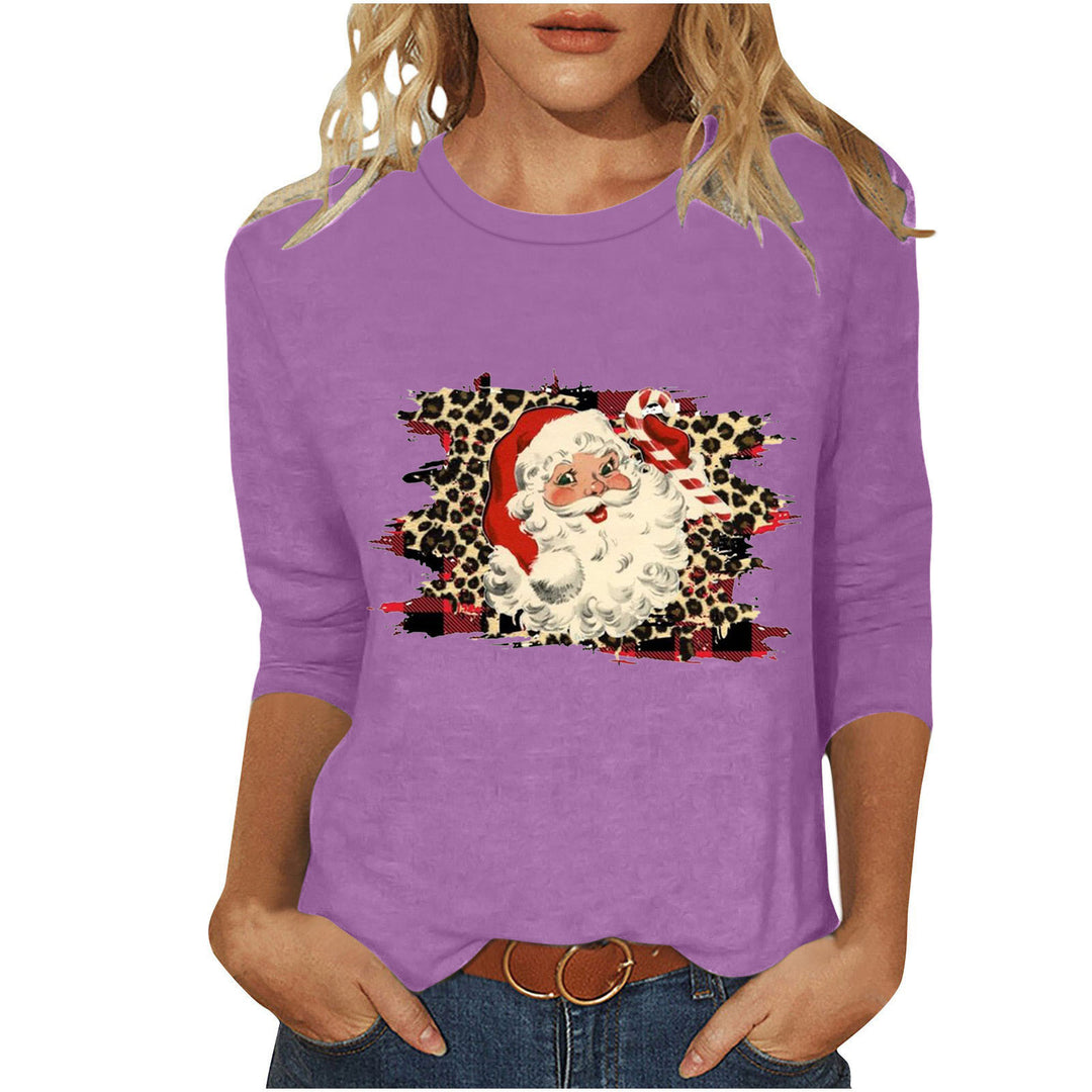 Damen Sweatshirt mit künstlerischem Weihnachtsmotiv Drune