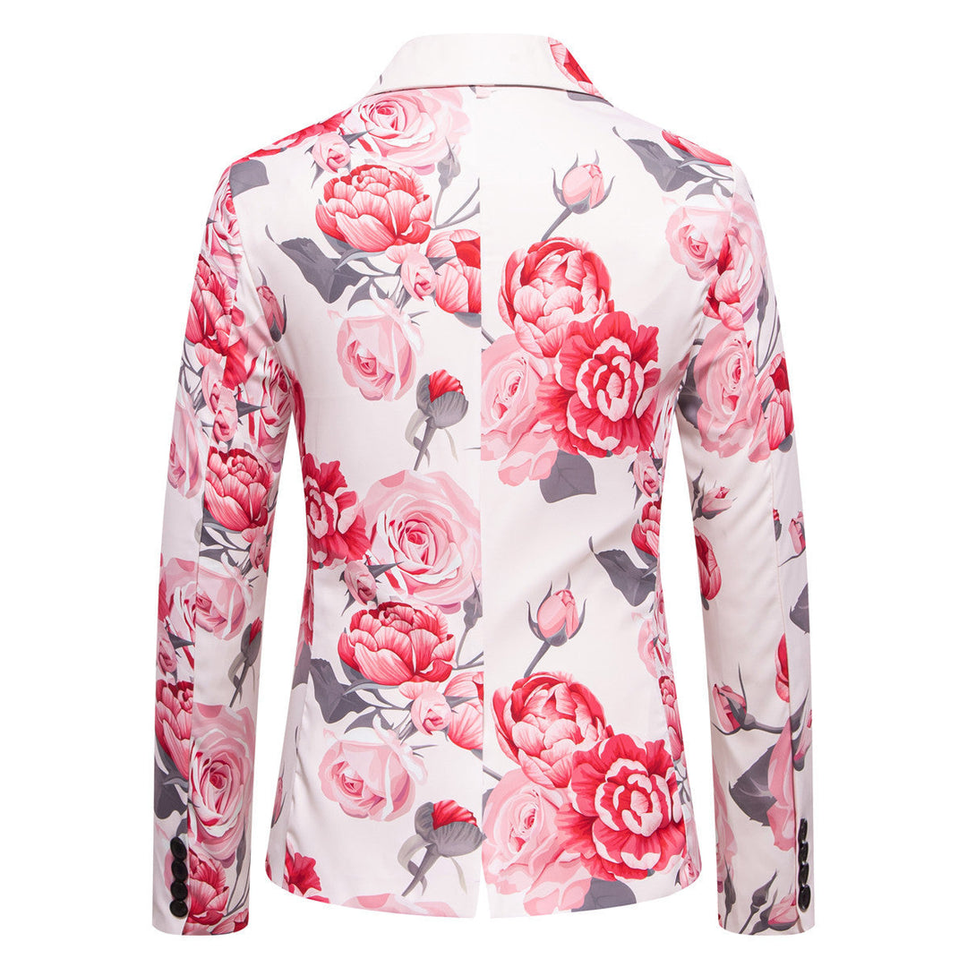 Herren eleganter Blazer mit floralem Design Drune