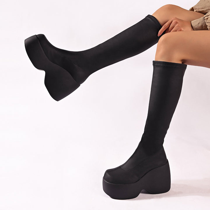 Damen High-Performance Plateau-Stiefel mit ergonomischem Design und rutschfester Sohle Drune