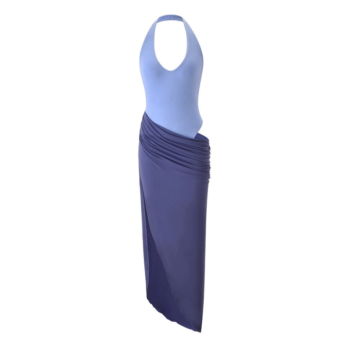Damen Wickelkleid mit raffiniertem Halterneck Drune