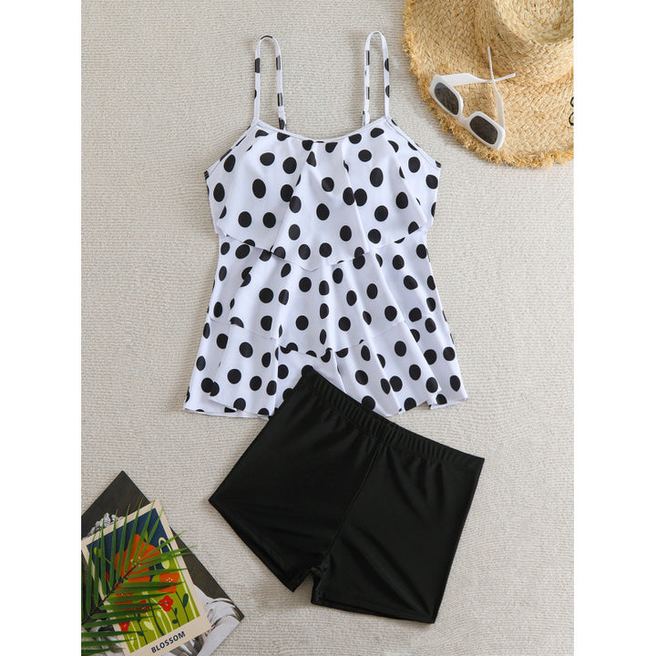 Damen Tankini mit gepolstertem Oberteil und sportlichem Höschen Drune