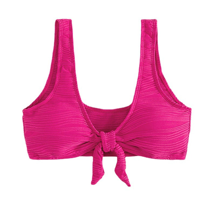 Damen Sportliches Bikini-Set mit knotendem Oberteil Drune