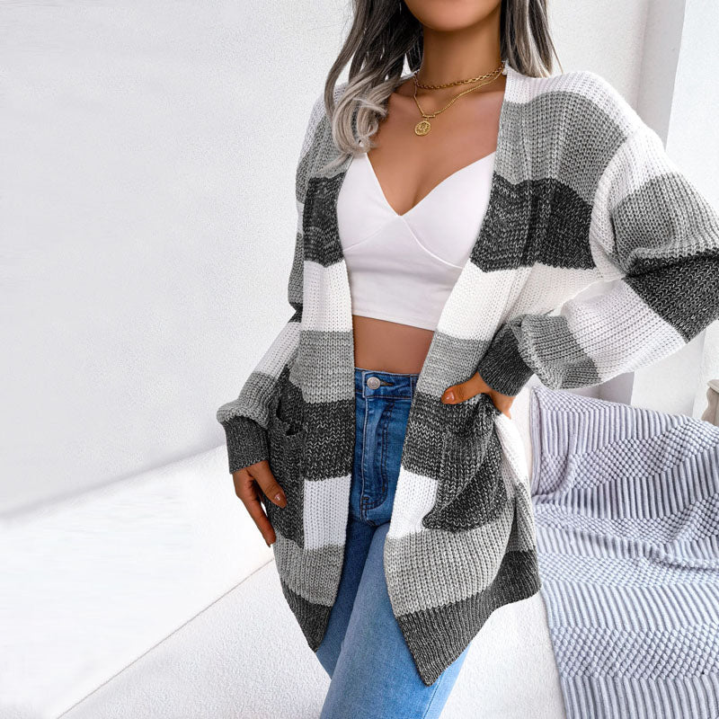 Drune | Gestreifte Strickjacke für Stilvolle Outfits