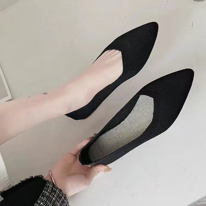 Damen elegante und atmungsaktive Ballerinas mit flexiblem Fußbett Drune