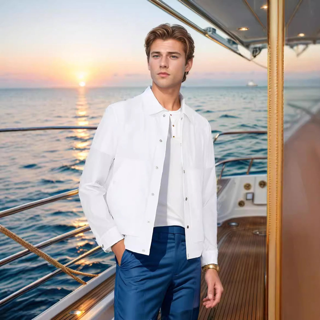 Herren lässige Freizeitjacke mit atmungsaktivem Material Drune