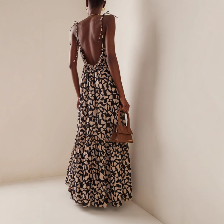 Damen Maxikleid Drune