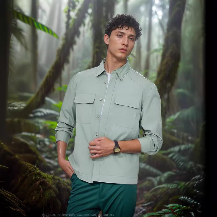 Herren Outdoor-Kurzarmhemd Drune