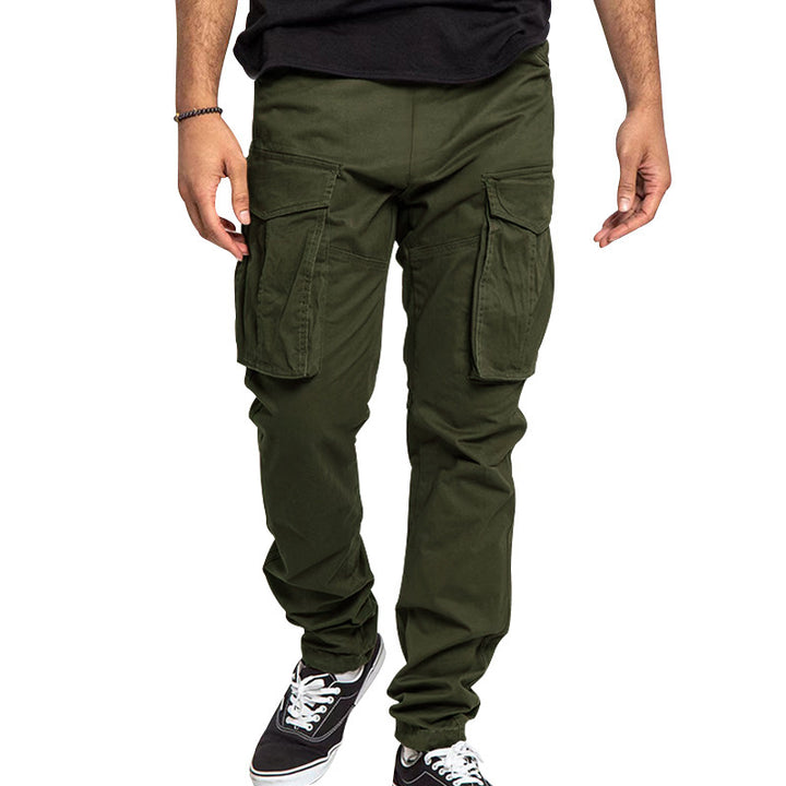 Herren Multifunktionale Cargo-Hose mit elastischem Bund und großzügigen Taschen Drune