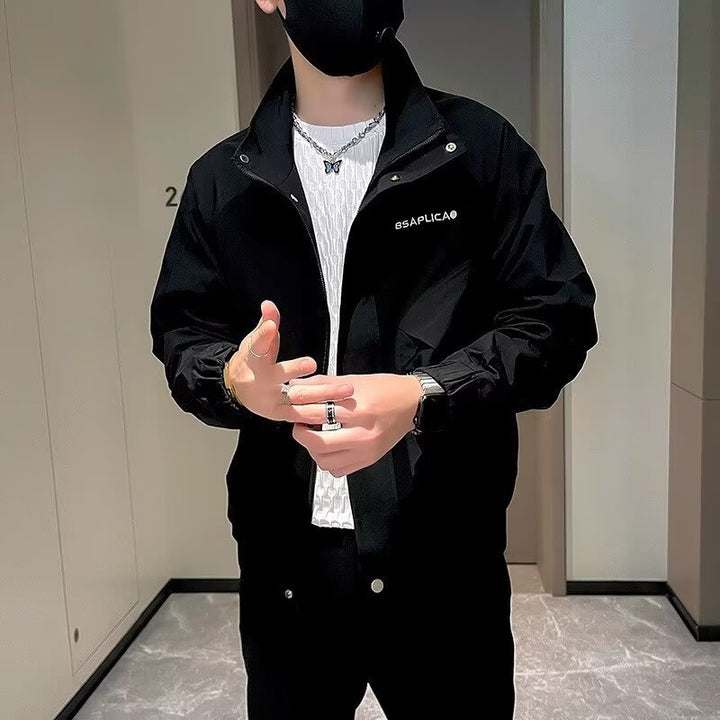 Herren modische Übergangsjacke mit innovativem Schnitt und vielseitigen Taschen Drune