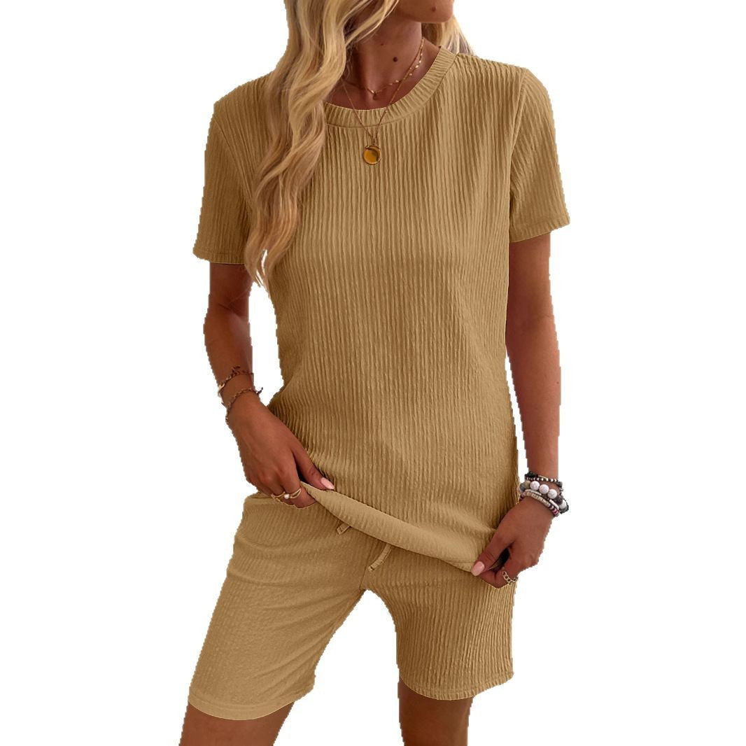 Damen Kurzarm Pyjamaanzug Drune