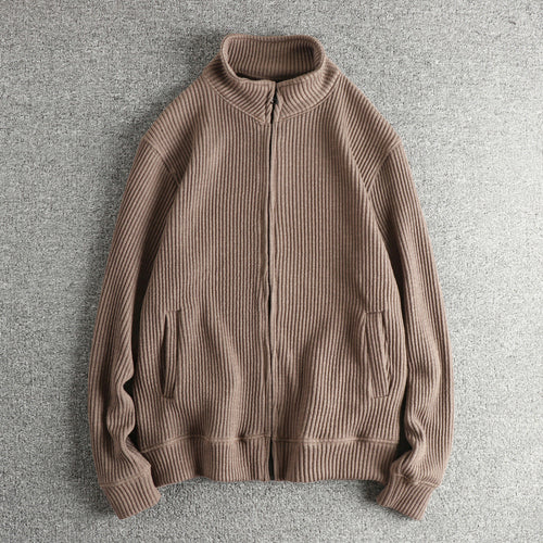 Damen Strickjacke mit hohem Kragen und praktischen Taschen Drune