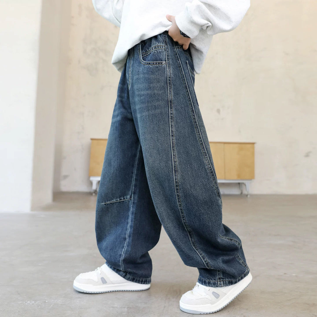 Damen lässige Oversized Jeans Drune