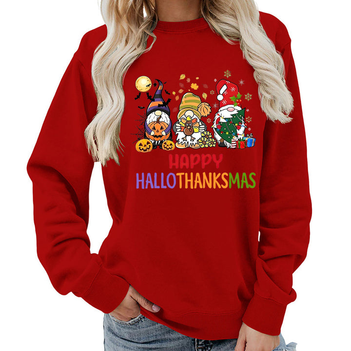 Damen Sweatshirt mit fröhlichem Feiertagsdesign Drune