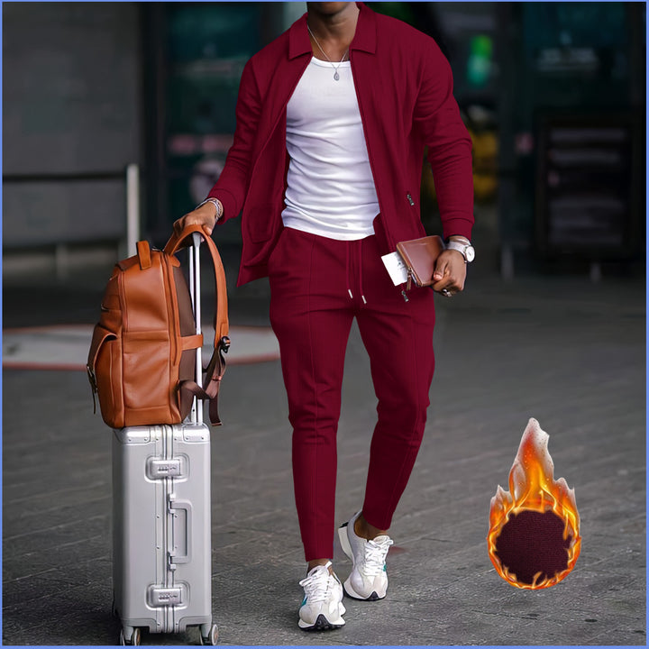 Herren modische Reisedaunenjacke mit funktionalen Taschen und elastischem Bund Drune