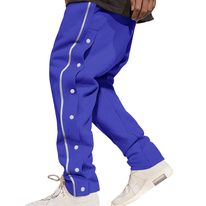 Herren lässige Sporthose mit praktischer Knopfleiste und atmungsaktivem Material Drune