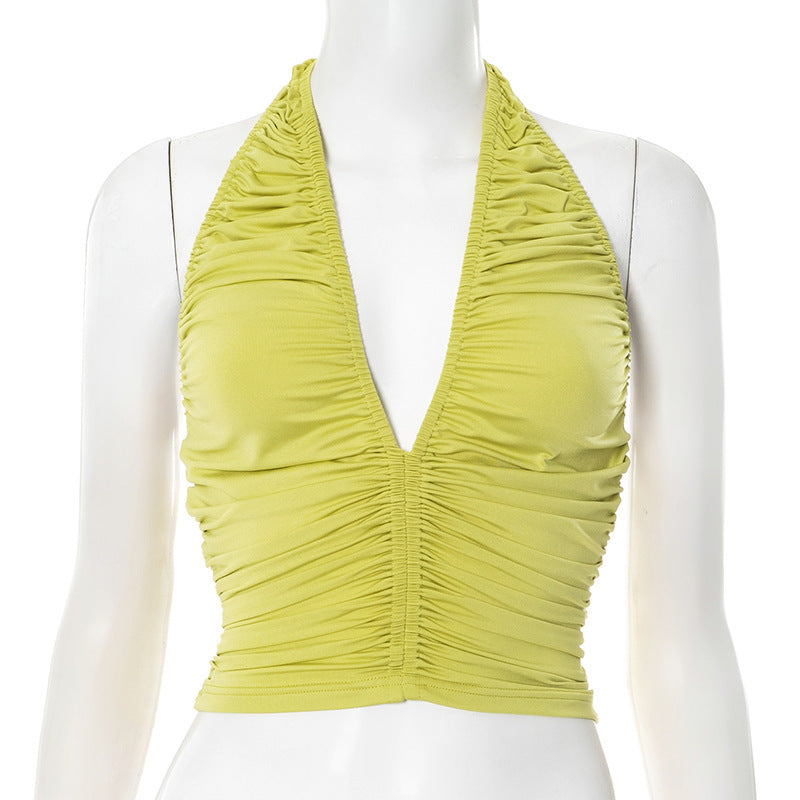 Damen Wickeloberteil mit Rüschendetails Drune