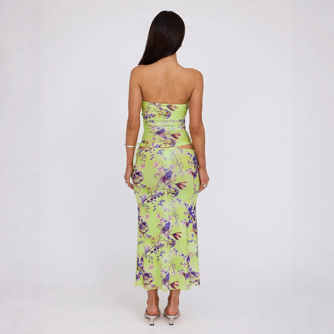 Damen Wickelkleid mit floralem Muster Drune