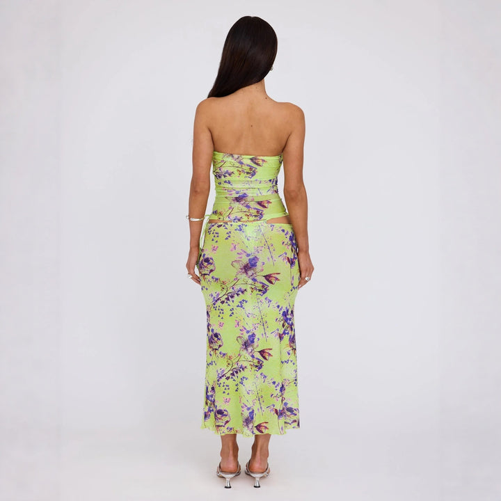 Damen Wickelkleid mit floralem Muster Drune